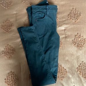 Green Stretch Jeggings
